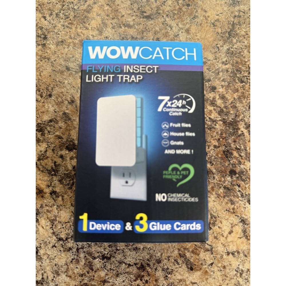 Wow Catch Flying Insect Light Trap-NEW in the box! 7x24 Continued Catch